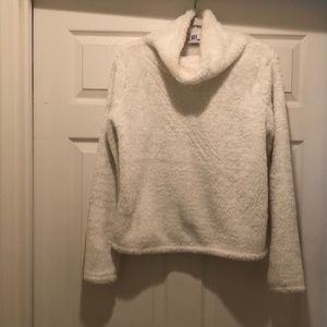 Cozy white turtle neck sweater